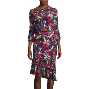 Saloni Lexie Dress Fern Print Size 2
